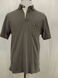 Camisa polo para hombre Tommy Hilfiger talla pequeña gris - Imagen 1 de 11