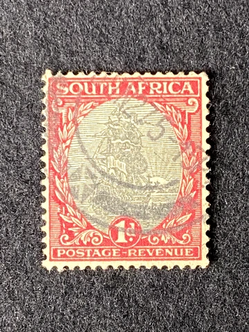 *RARE* Union of South Africa 1d stamp, George V, 1926-1943 FREE SHIPPING Cover