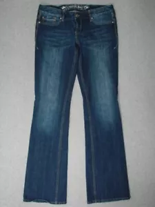 TG07450 **EXPRESS** STELLA BOOT CUT WOMENS JEANS sz19 DARK BLUE - Picture 1 of 5