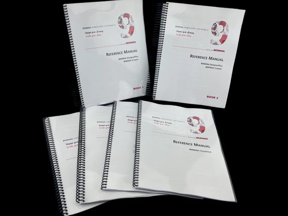 Bernina Embroidery Software 9 (2024) Edition Manual Bundle: Full Color - 6 Books - Image 1 of 3