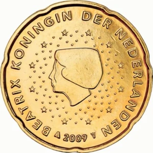 20 Euro Cent Netherlands 2009 * Queen Beatrix * Unc - Picture 1 of 2