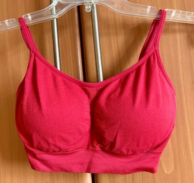 Jockey Women's Sport Bra Seamfree Modern Micro Stretch Cami Strap Red Size L - Image 1 of 3