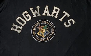 Men's Harry Potter Hogwarts T-Shirt - Black 2XL - 100% Cotton Wizardry Style ๐ - Picture 1 of 4