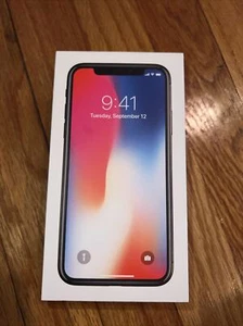 iPhone X Space Gray 256GB Original Apple Retail Packaging Genuine Empty Box Only - Zdjęcie 1 z 4