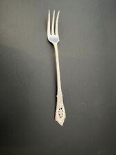 Rose Point by Wallace Sterling Silver Flatware Cocktail Fork, 5 1/2" Long