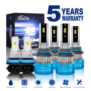 For Honda Accord Sedan 4-Door 2.4L 2006-2012 LED Headlight Fog Lights Bulbs Kit - Picture 1 of 16