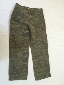 CABELAS BOYS CAMO CARGO 7 POCKET HIKER PANTS 100% COTTON SIZE 10 - Picture 1 of 3