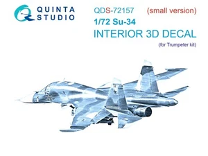 Quinta Studio QDS-72157 3D Interior Decal Set for SU-34 (Trumpeter kit) 1/72 - Picture 1 of 8