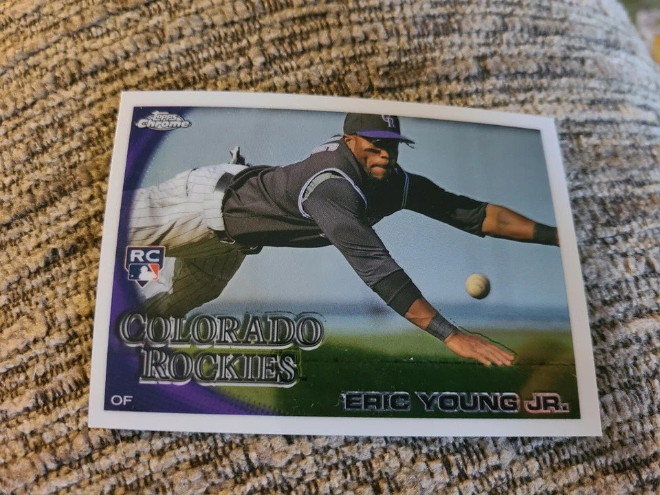 Eric Young Jr 2010 Topps Chrome Rookie Baseball Card NM/MT #171 - Image 1 of 2