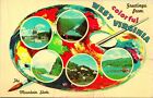 Colorful West Virginia Paint Pallete Postcard Unused (28414)