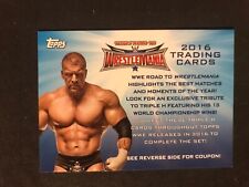 2016 Topps Road to WrestleMania WWE Coupon Card - Triple H