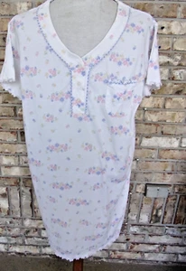 ALLISON WHITMORE SZ  1X SOFT COMFORTABLE S/S COTTON BLEND NIGHT SHIRT - Picture 1 of 7