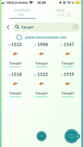 Tatsugiri Curly x6 Mini PTC 100k Stardust Pokemon Go - Imagen 1 de 2