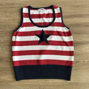 Tommy Hilfiger Sleeveless Sweater Top Striped Multicolor Youth Girls XL - Picture 1 of 12