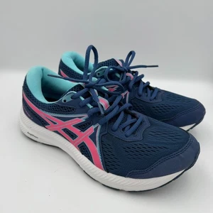 Asics Gel-Contend 7 Damen-Laufschuhe blau pink US 8 Komfort für jeden Tag - Bild 1 von 9