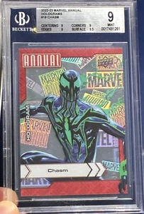2022-23 Marvel Annual Chasm #18 Hologram BGS 9 MINT Pop 1 #10/23 - Picture 1 of 5