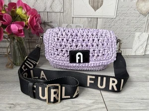 Lovely Furla1927 Purple Made In Italy Crossbody Bag Handbag - Picture 1 of 9