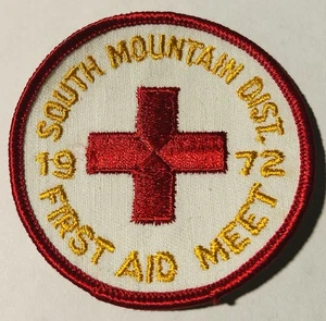1972 First Aid Meet S. Mtn. Minsi Trails Council Pennsylvania Boy Scout BS Patch - Picture 1 of 3