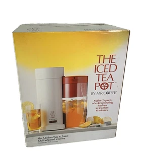 Mr. Coffee Iced Tea Maker TM1, 2 Quart Pitcher Ice Tea Red Pot NEW!! - Picture 1 of 4