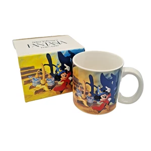 Walt Disney Fantasia 1940 - 1990 Mug Wrap Around Mickey Apprentice Boxed - Picture 1 of 11