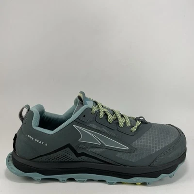 Altra Lone Peak 5 Trail Running Shoes Womens Size 9.5 Balsam Gray Blue Athletic - Image 1 of 4