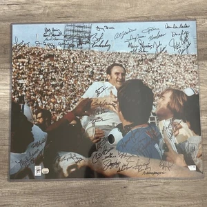 1972 Dolphins Perfect Season Team Auto 20X24 Photo 44 Sigs Fanatics COA /117 - Picture 1 of 6