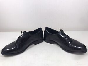Samuel Windsor WingTip Brogues Black Patent Leather Handmade Oxford Shoes 9