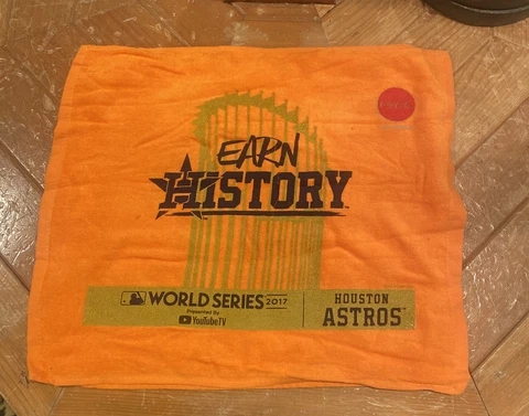 Houston Astros 2017 Earn History World Series Rally Towel Cover
