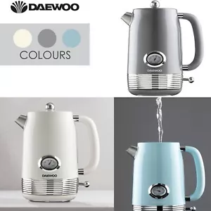 Daewoo Denver Collection 1.5L Retro Kettle 6-Cups-in-1-Boil Temperature Gauge - Picture 1 of 19