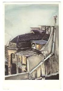 Daniela Brafman Antigua Postal Ilustrada Boca y Pie Pintura Artistas Israel - Imagen 1 de 2