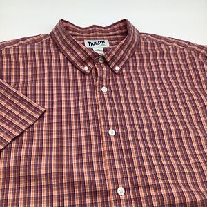 Duluth Trading Mens Relaxed Fit Short Sleeve Button Up Shirt Size 2XL