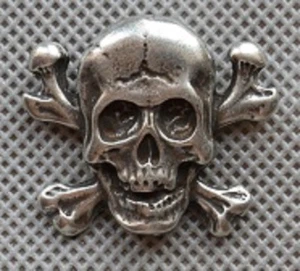 Skull Bones Crâne Aile Pin pins - Picture 1 of 1