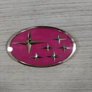 Subaru Six-Star Front Grill Cherry Red Emblem Rare JDM Japan - Picture 1 of 5