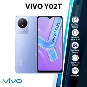 VIVO Y02t Octa Core Android Cell Phone (4GB+64GB, Blue, Unlocked, Dual SIM) - Picture 1 of 5