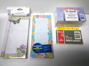 Oxford Ruled Index Cards, 3" X 5" 300ct /INDEX GUIDES /Magnetic Shopping Lists - Picture 1 of 8