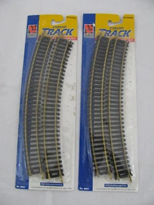 Life Like HO Brass Rail 18" Radius Curve Track 2 Packages 8 Piece #8601 New Read - Picture 1 of 4