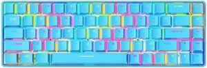 True Mechanical RGB Backlit Gaming Keyboard Portable Compact 68-Key Wired for PC - Picture 1 of 16