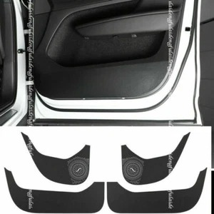 For Volvo XC40 2019-2022 PU Carbon fiber Look Door Anti-Kick Pad Protective Trim - Picture 1 of 8