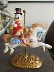 Extremely Rare! Walt Disney Scrooge Mcduck Riding On Carousel Figurine Le Statue