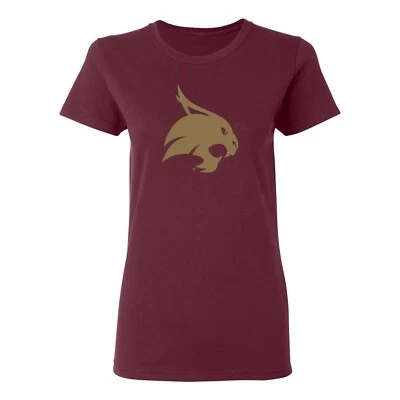 Texas State Bobcats Primary Logo Women's T-Shirt - Maroon - Image 1 of 4