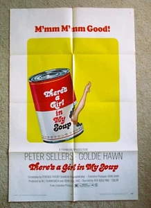 THERE'S A GIRL IN MY SOUP ORIGINAL 1971 1SHT MOVIE POSTER FLD EX - Picture 1 of 6