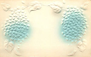 Postal de felicitación en racimo de uva y hojas en relieve - Imagen 1 de 2