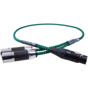 XLR 4 Pin Female to Dual XLR Male Balanced Stereo Breakout Adapter Cable - Picture 1 of 5