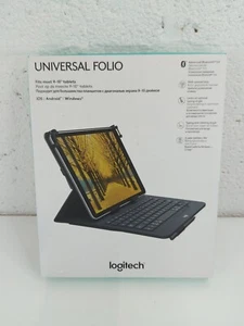Logitech Universal Folio iPad or Tablet Case with Wireless Bluetooth Keyboard - Picture 1 of 5