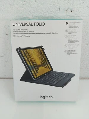 Logitech Universal Folio iPad or Tablet Case with Wireless Bluetooth Keyboard - Image 1 of 4