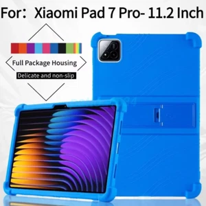 Shockproof Case For Xiaomi Pad 7/Pad 7 Pro Tablet 11.2" Soft Silicon Stand Cover - Picture 1 of 22