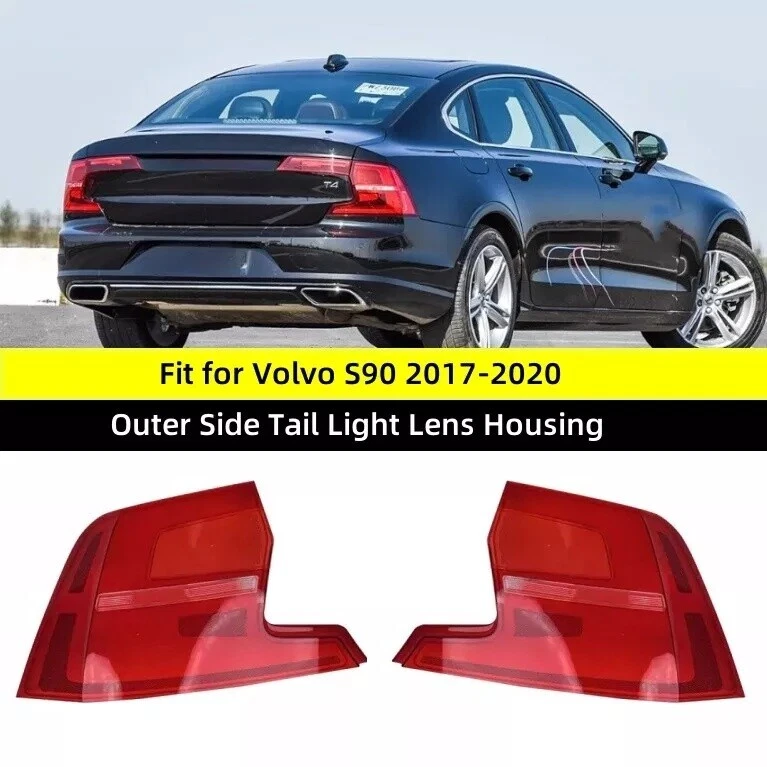 Replace Left + Right Outer Side Tail Light Lens Housing For Volvo S90 2017-2020 - Image 1 of 4