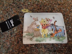 Disney Winnie The Pooh & Friends mini portafoglio a scatto tasca zip fiore loungefly - Foto 1 di 9