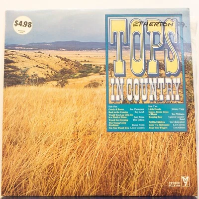 TOPS IN COUNTRY - VARIOUS - vinyl LP - M7 - 1975 - VG - FREE POSTAGE (1322) - Image 1 of 4