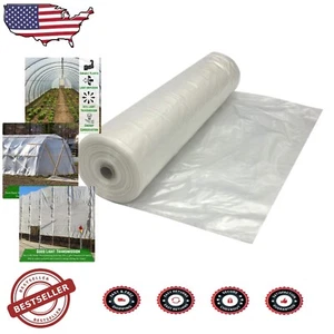 6 Mil Overwintering Greenhouse Plastic Film - 3' x 500' Energy-Saving Sheeting - Picture 1 of 9